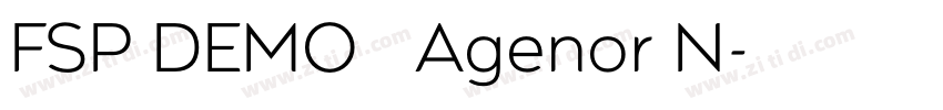 FSP DEMO   Agenor N字体转换